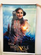 2 X LARGE CINEMA ADVERTISING POSTERS TO INCLUDE "PITCH PERFECT 3" AND "A DISNEY WRINKLE IN TIME"