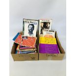 TWO BOXES CONTAINING SHEET MUSIC TO INCLUDE MAINLY POPULAR MUSIC - BEATLES, ETC.