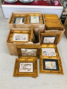 COLLECTION OF ANTON PIECK FRAMED PRINTS (65).