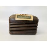 VINTAGE BUSH BAKELITE VALVE RADIO CASE A/F.