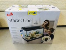 TETRA STARTERLINE 80 LITRE AQUARIUM BOXED WITH ACCESSORIES - SOLD AS SEEN.