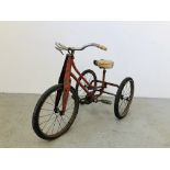 A VINTAGE CHILDS RALEIGH TRICYCLE