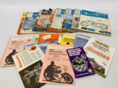 A BOX CONTAINING QUANTITY 1950'S AND 60'S "THE MOTORCYCLE MAGAZINES",