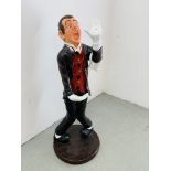 A NOVELTY "WINE WAITER" FIGURE HEIGHT 117CM.