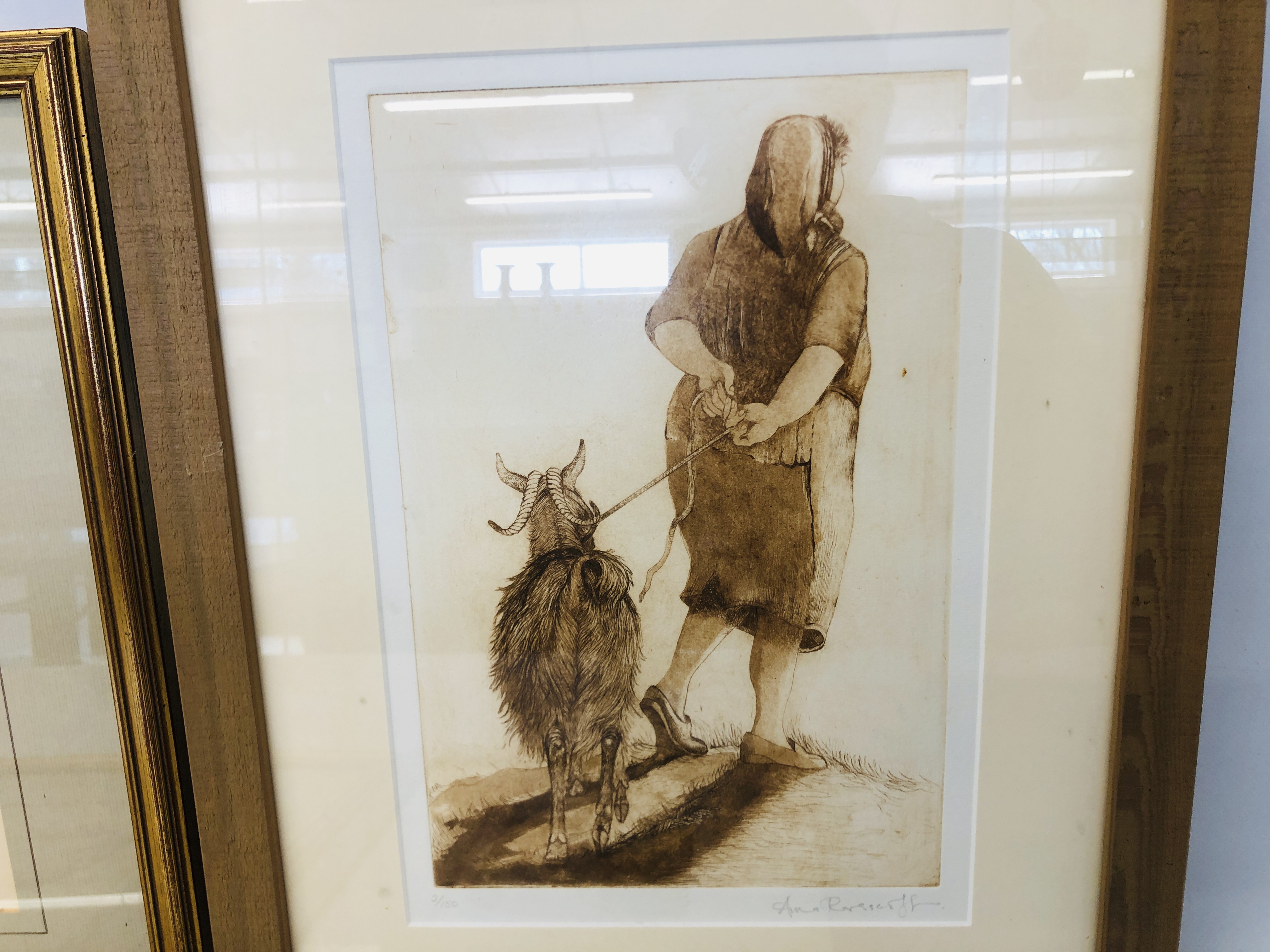 FRAMED LIMITED EDITION ETCHING "GOING HOME" 2/150 BEARING PENCIL SIGNATURE ANNA RAVENSCROFT + - Image 5 of 7