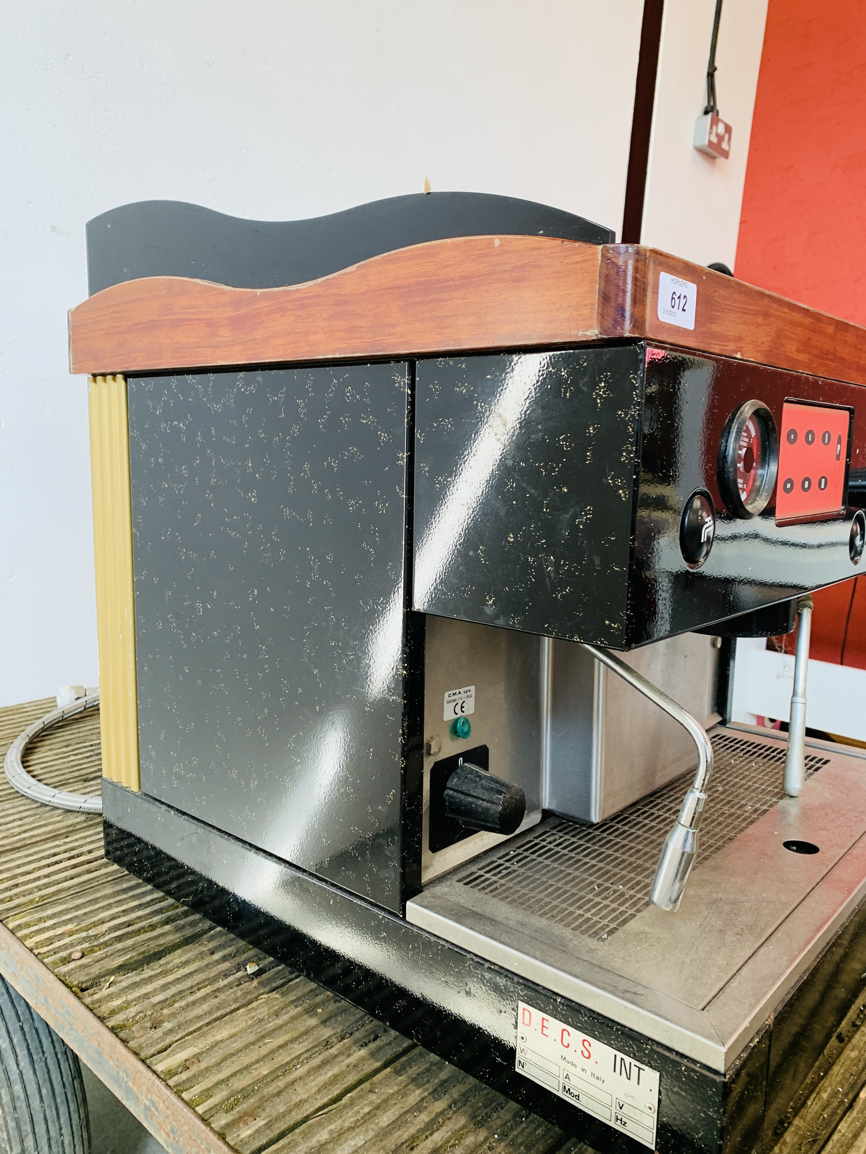 D.E.C.S ESPRESSO COFFEE MACHINE MODEL SAE.1 - SOLD AS SEEN. - Image 13 of 15