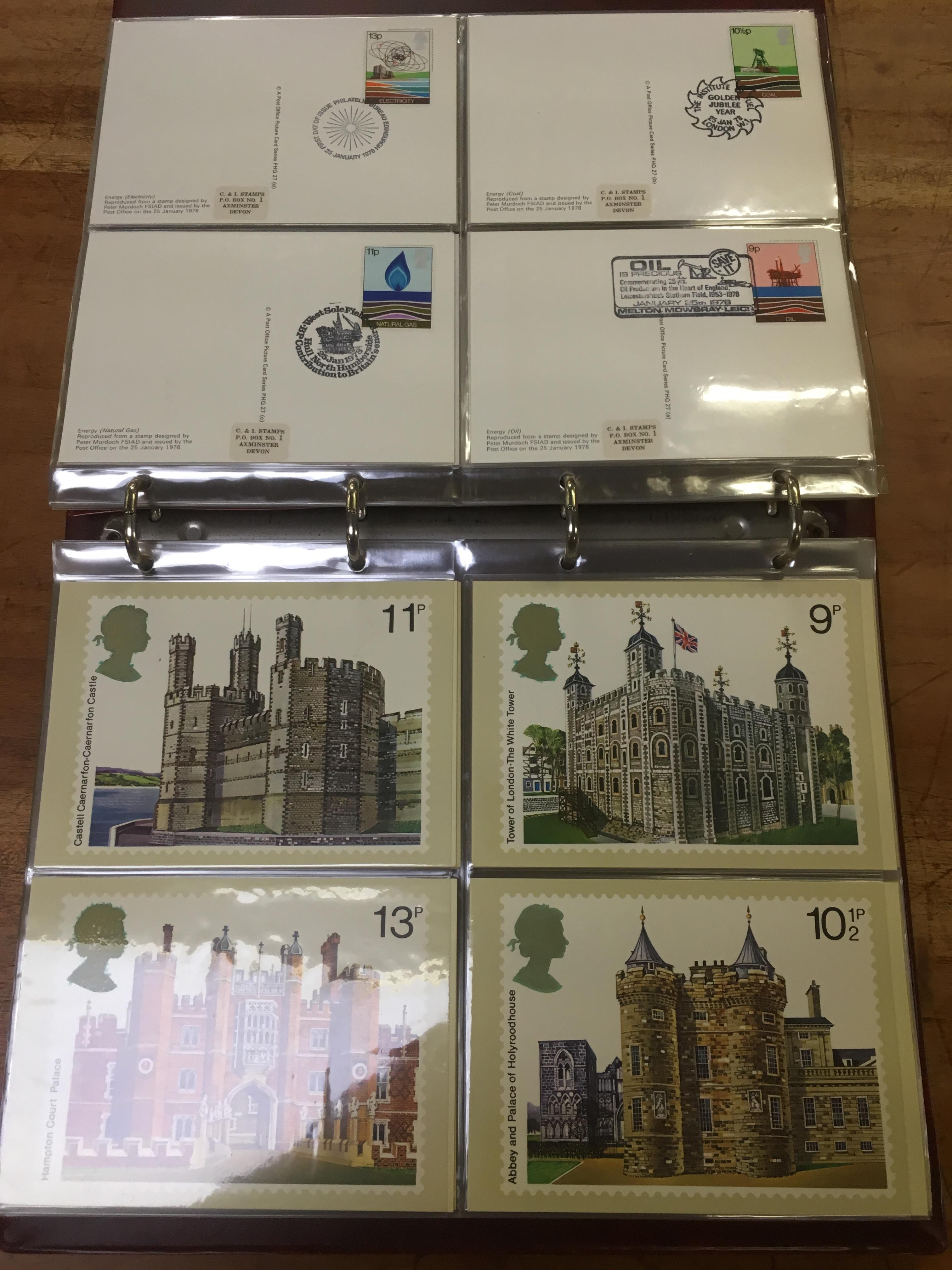 GB: 1973 - 1986 COLLECTION OF PHQ CARDS IN TWO ALBUMS, UNUSED OR FDI. - Image 5 of 6