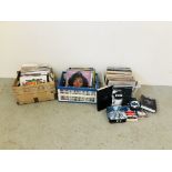 3 BOXES CONTAINING A QUANTITY MIXED RECORDS TO INCLUDE DIANA ROSS, EURYTHMICS, NEIL DIAMOND,