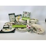 COLLECTION OF ASSORTED PORTMEIRION "THE BOTANIC GARDEN" TO INCLUDE A MIXING BOWL, CASSEROLE DISH,