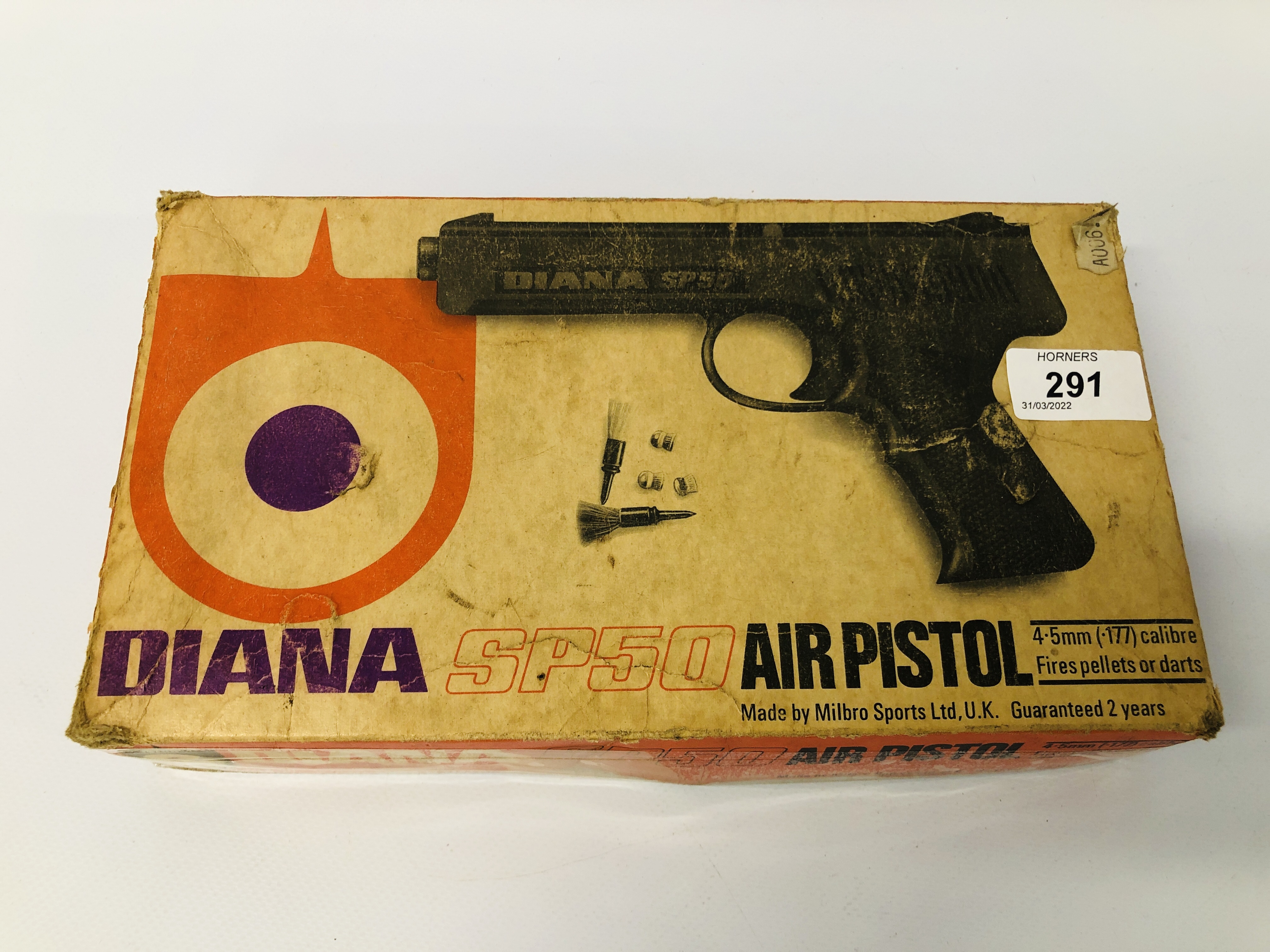 A DIANA SP50 AIR PISTOL IN ORIGINAL BOX + PELLETS - COLLECTION ONLY. - Image 6 of 6