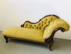 A VICTORIAN CHAISE LOUNGE A/F