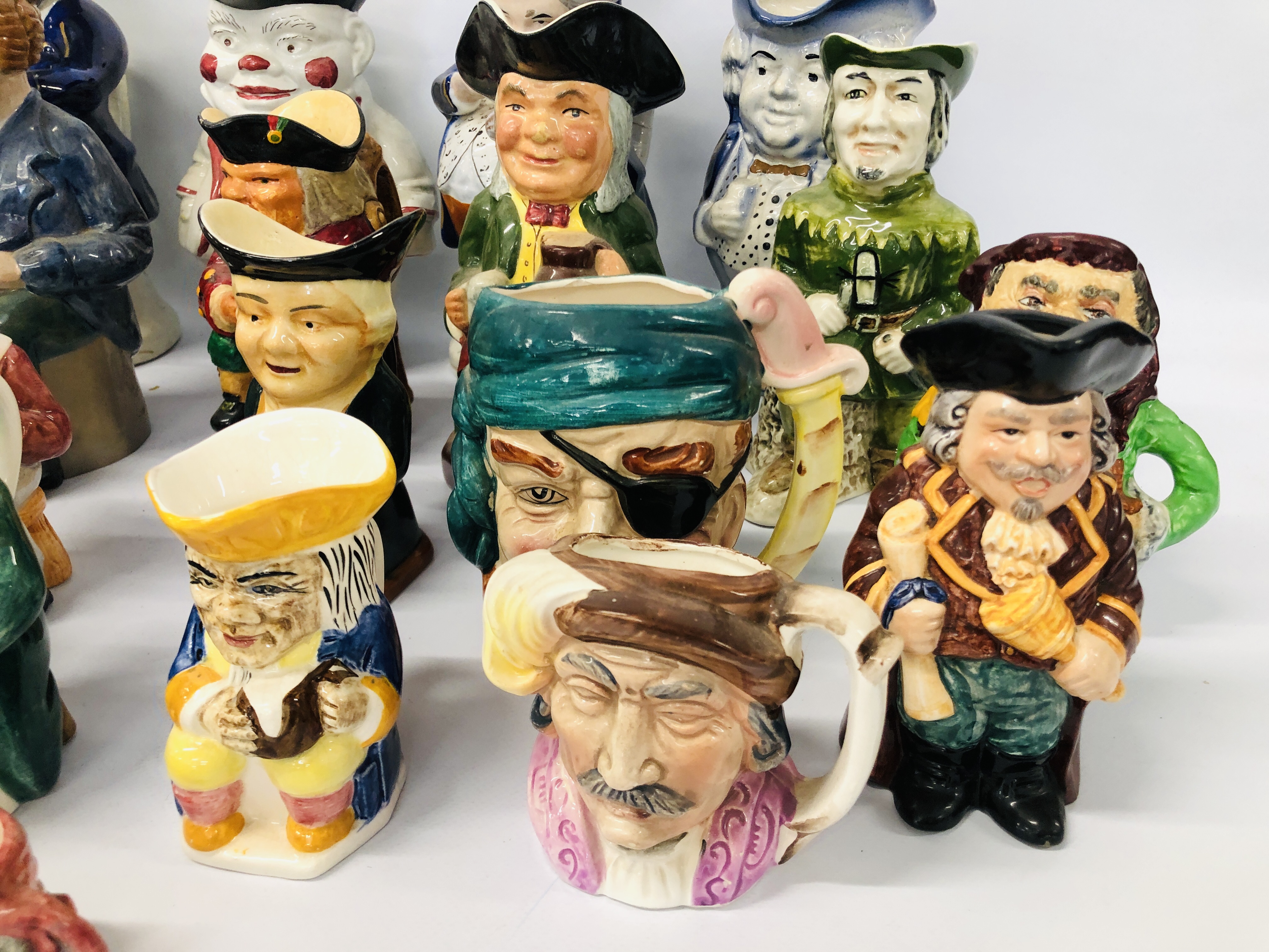 LARGE COLLECTION OF APPROX. 30 CHARACTER AND TOBY JUGS TO INCLUDE STAFFORDSHIRE STYLE, ETC. - Image 2 of 7