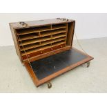 ANTIQUE OFFICERS FIELD DESK.