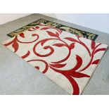 2 X MODERN RUGS TO INCLUDE A "VINTAGE" NOUVEAU STYLE RUG EACH 1.6 X 2.3M.