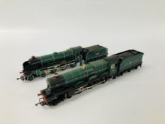 2 X HORNBY 00 GAUGE LOCOMOTIVES AND TENDERS TO INCLUDE KING EDWARD l,