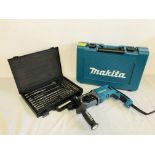 MAKITA SDS ROTARY HAMMER DRILL MODEL HR2470 CASED WITH INSTRUCTIONS (APPEARS UNUSED) PLUS A CASED