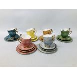 COLLECTION OF ROYAL ALBERT GOSSAMER CUPS AND SAUCERS (APPROC.