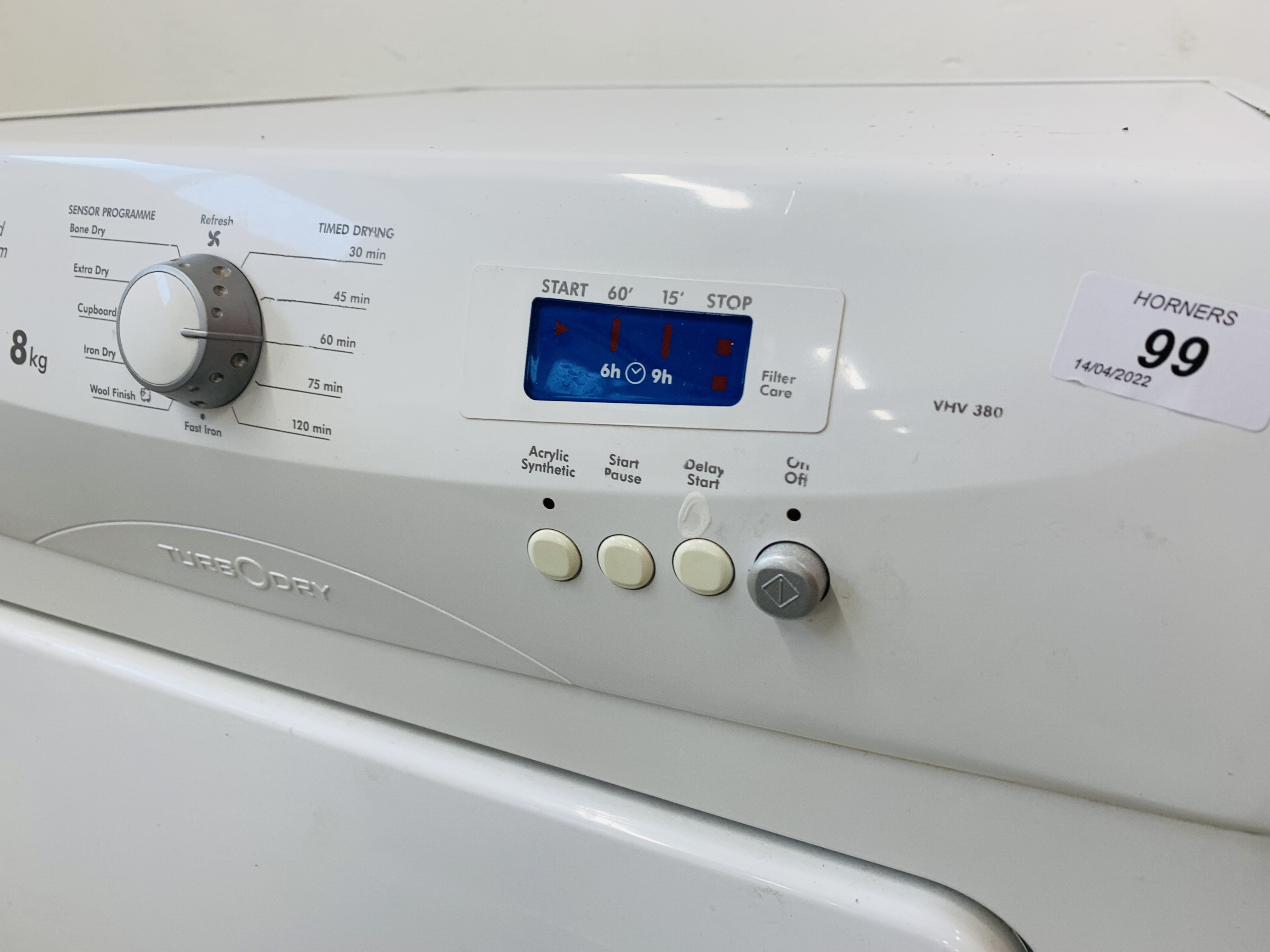 A HOOVER VISION HD 8 KG TUMBLE DRYER - SOLD AS SEEN. - Image 3 of 6