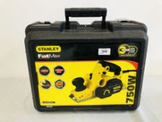 STANLEY FAT MAX 750 WATT POWER PLANER MODEL FME630 CASED WITH ACCESSORIES (APPEARS UNUSED) - SOLD