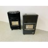 2 X MOBILE INFRARED GAS HEATERS TO INCLUDE LIFESTYLE IN BLACK FINISH AND BOSCH IN SILVER FINISH -
