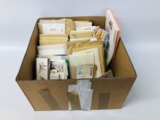 A BOX CONTAINING 1981 ROYAL WEDDING STAMPS AS RECEIVED FROM THE NEW ISSUE SERVICE ETC.
