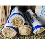 4 x ROLLS OF KNAUF 100MM ACOUSTIC INSULATION.