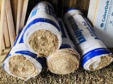 4 x ROLLS OF KNAUF 100MM ACOUSTIC INSULATION.