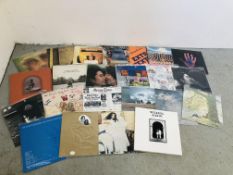CASE CONTAINING APPROX 24 RECORD ALBUMS TO INCLUDE THE CONCERT FOR BANGLADESH, GEORGE HARRISON,