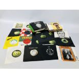 CASE CONTAINING APPROX 60 SINGLES RECORDS RELATING TO THE BEATLES AND PAUL McCARTNEY TO INCLUDE