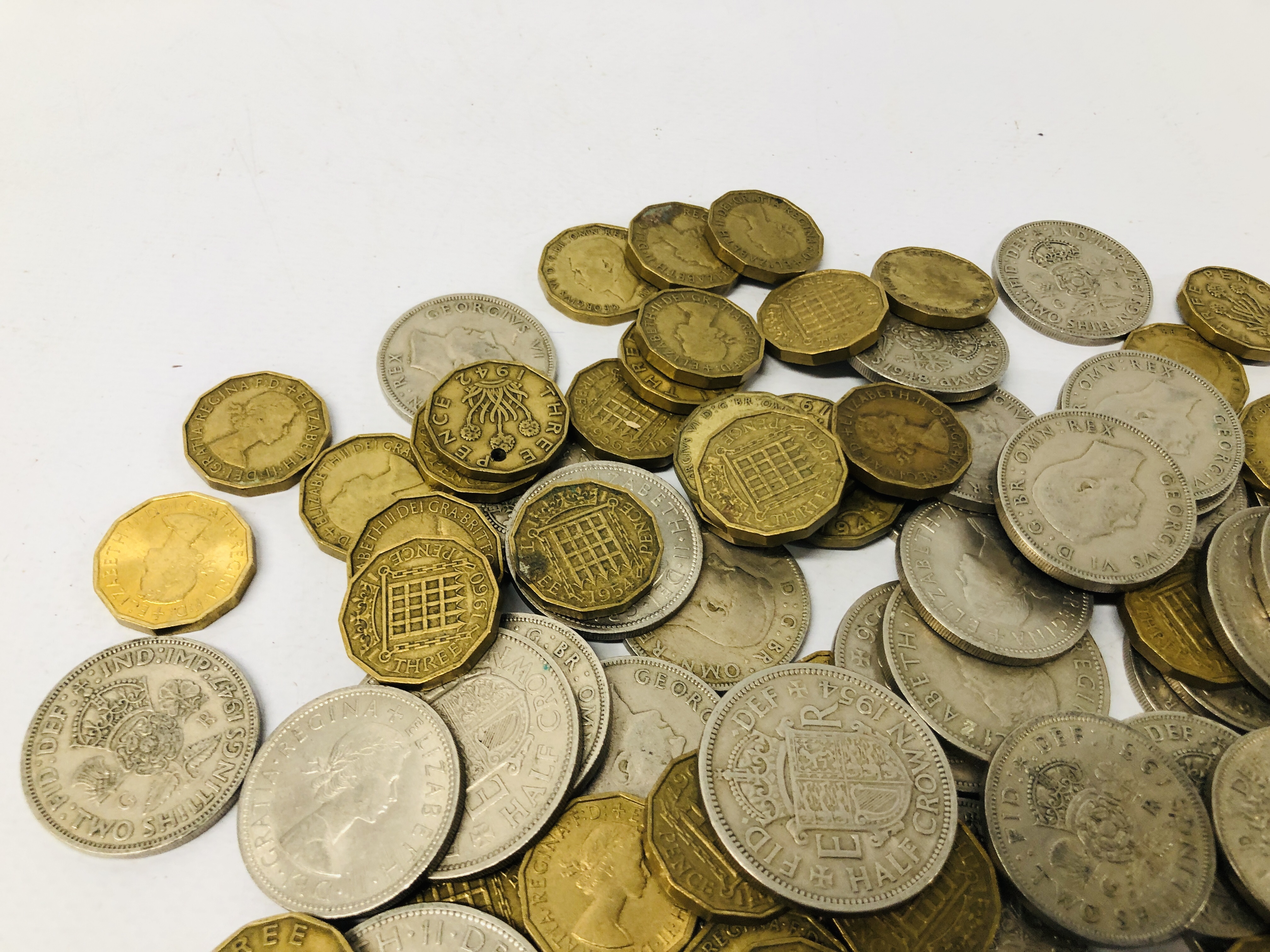 BOX OF UK PRE-DECIMAL COINS - Image 2 of 5