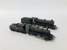 2 X HORNBY 00 GAUGE LOCOMOTIVES WITH TENDERS TO INCLUDE 64400 AND N E 7476