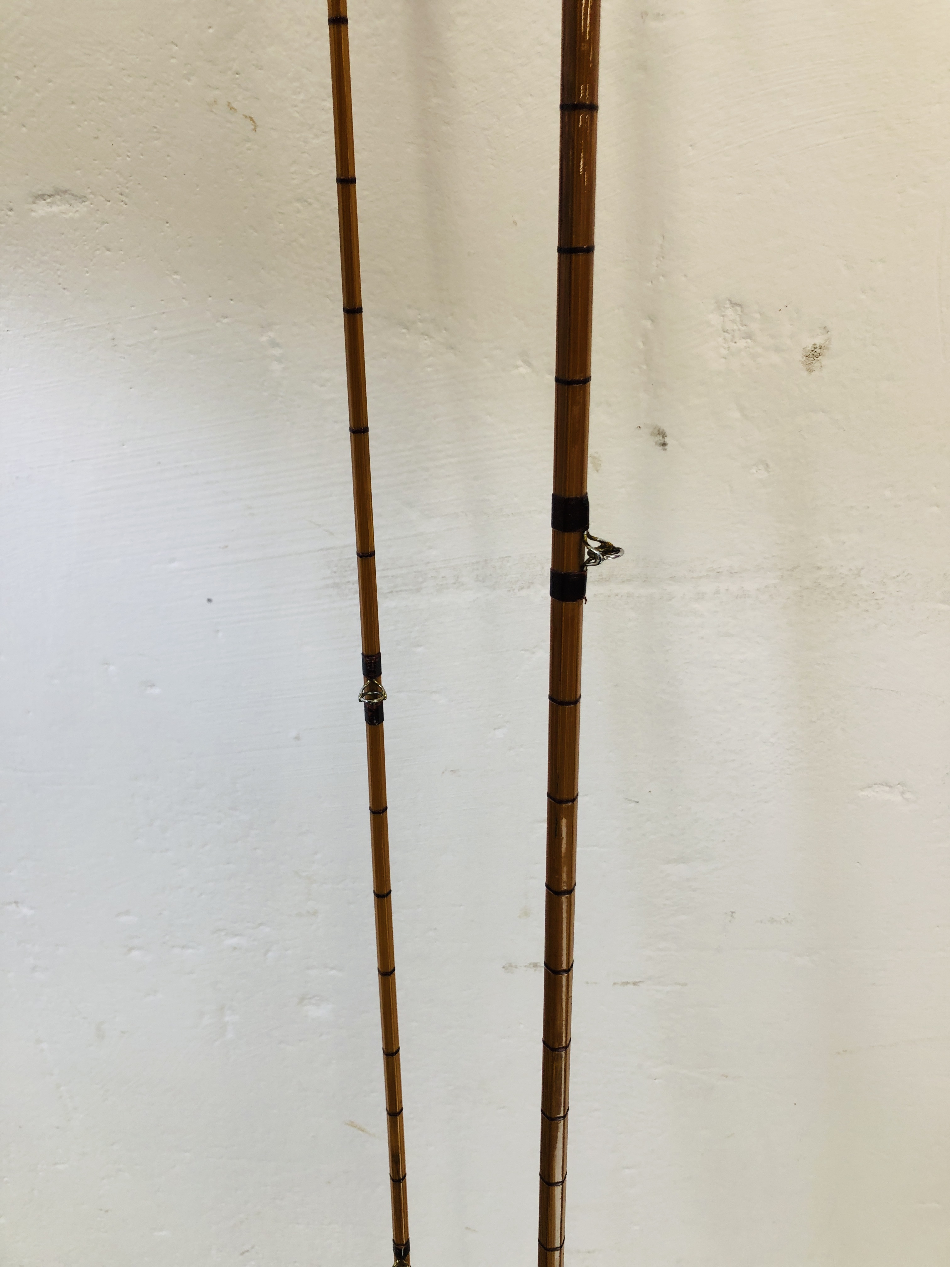 A HARDY "THE PERFECTION" TWO PIECE SPLIT CANE FISHING ROD IN BAG - Image 3 of 9