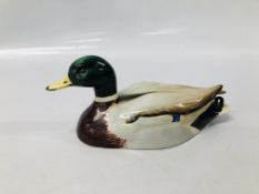 BESWICK MALLARD APPROVED BY PETER SCOTT.