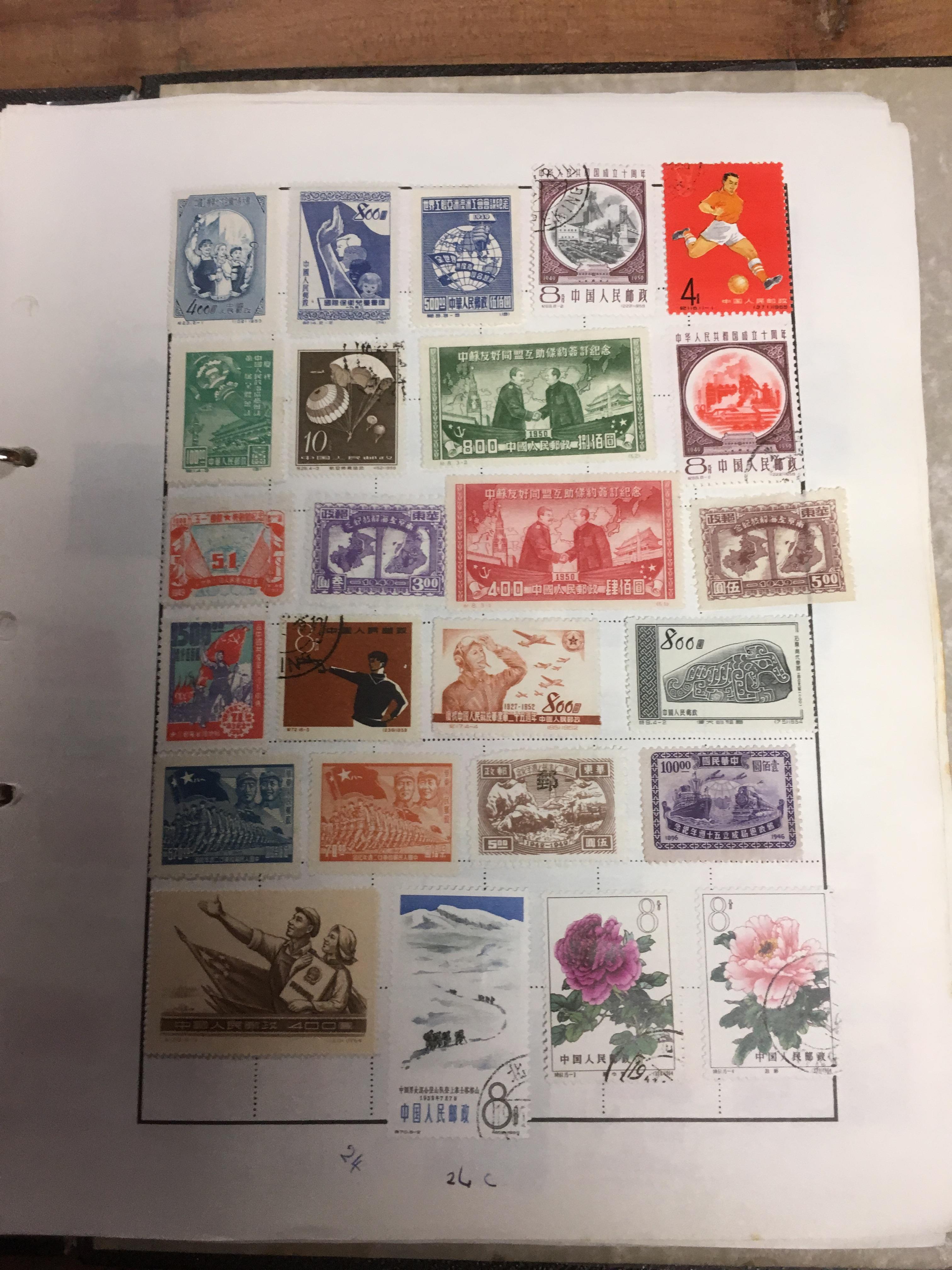 BOX WITH STAMP COLLECTIONS IN TEN ALBUMS AND LOOSE, RAILWAY THEMATICS, ISLE OF MAN, GB, - Image 7 of 13