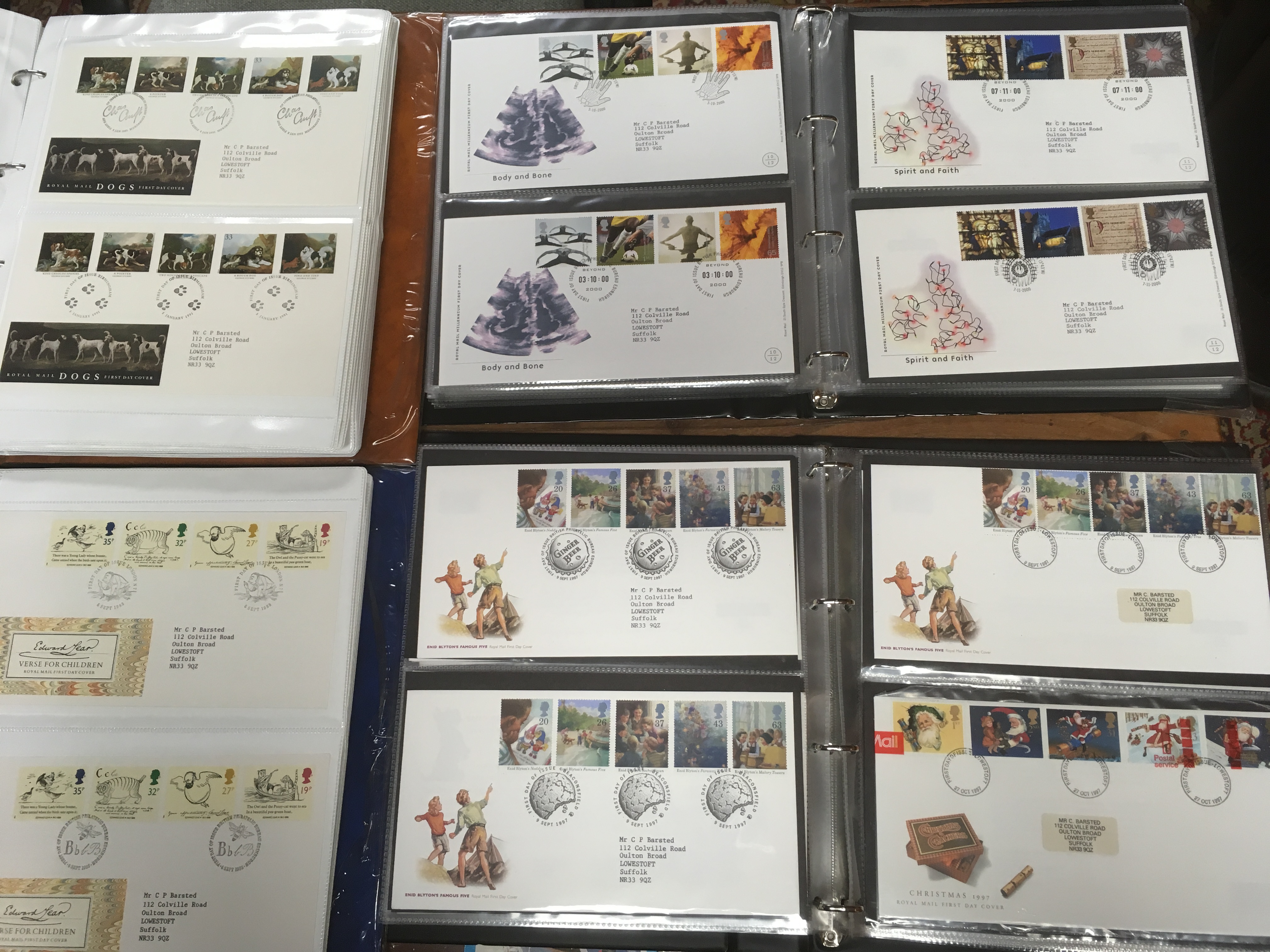 BOX WITH GB FIRST DAY COVERS COLLECTION IN FIVE ALBUMS, 1987-2001, - Image 2 of 5