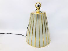 CULINARY CONCEPTS OF LONDON DESIGNER PENDANT LIGHT FITTING - SOLD AS SEEN.