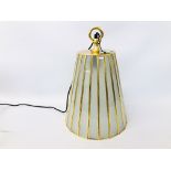 CULINARY CONCEPTS OF LONDON DESIGNER PENDANT LIGHT FITTING - SOLD AS SEEN.