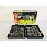 RYOBI 18 VOLT ONE+ CORDLESS SDS ROTARY HAMMER DRILL BODY MODEL CRH1801M (BOXED AS NEW) AND RYOBI