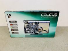 A BOXED CELCUS 40 INCH FULL HD 1080P LED TV MODEL DLED401125FHD - SOLD AS SEEN