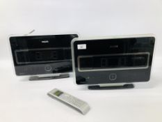 2 X PHILIPS STREAMIUM MUSIC CENTRES/DIVES MODEL WAS 7500/05 COMPLETE WITH REMOTE - SOLD AS SEEN