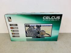 A BOXED CELCUS 40 INCH FULL HD 1080P LED TV MODEL DLED401125FHD - SOLD AS SEEN