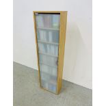 A MODERN MEDIA STORAGE CABINET CONTAINING EXTENSIVE COLLECTION OF CLASSICAL AND EASY LISTENING CD'S