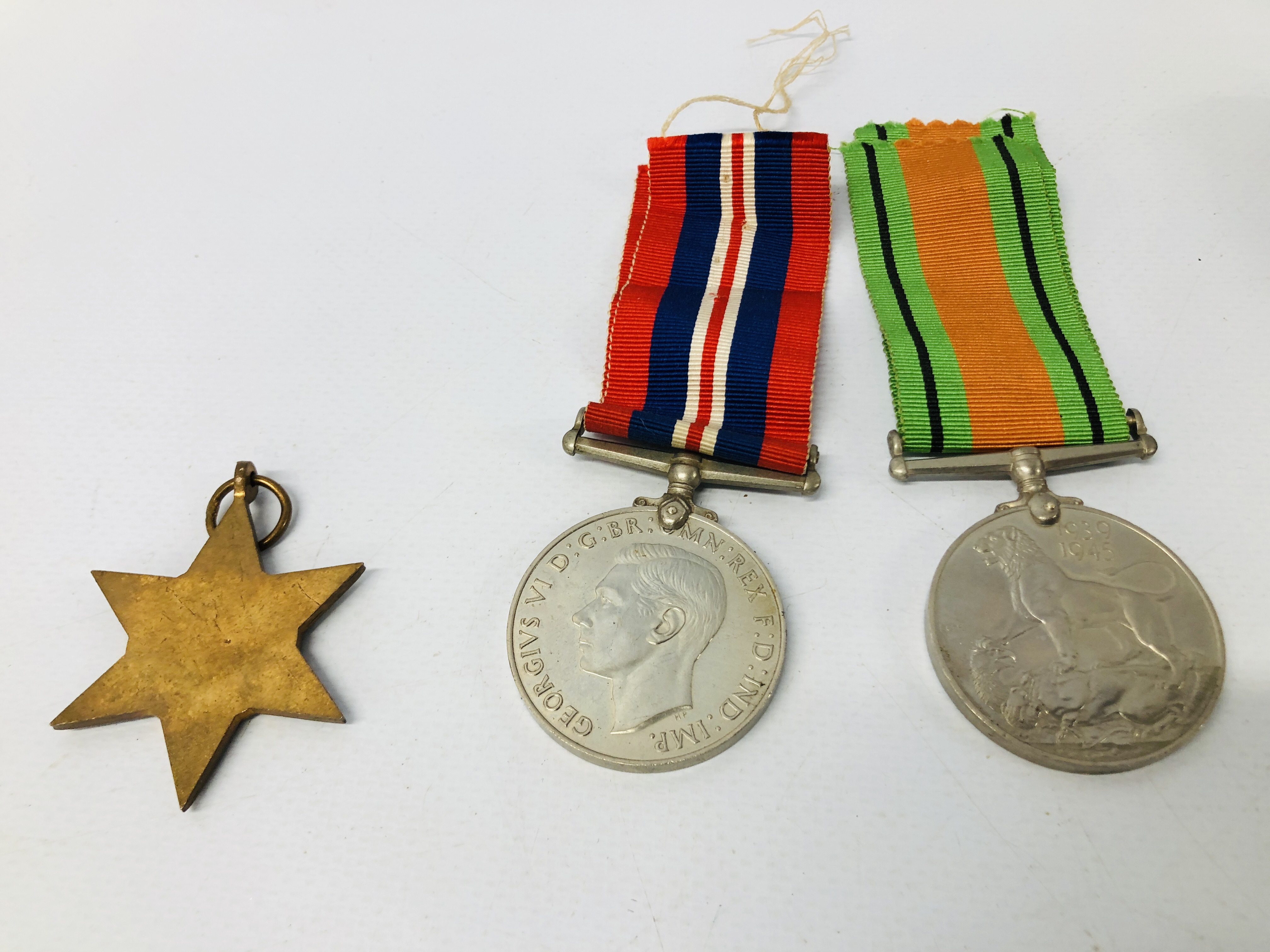 TWO WWII MEDALS, TWO WWII DEFENCE MEDALS, TWO 39-45 STARS, AN AFRICA STAR AND A BURMA STAR, - Image 7 of 7