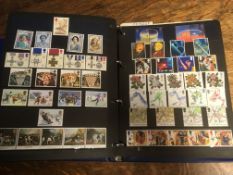 BOX WITH GB MINT COLLECTION TO ABOUT 1990 IN A BINDER, PLUS TWO ALBUMS 1969-82 PRESENTATION PACKS,