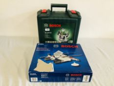 BOSCH POF 1400 ACE PLUNGE ROUTER CASED WITH INSTRUCTIONS (APPEARS UNUSED) PLUS BOSCH DELUXE ROUTER