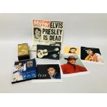 ATLAS EDITION ELVIS PRESLEY MINIATURE ACOUSTIC GUITAR WITH CERTIFICATE ALONG WITH SPECIAL EDITION