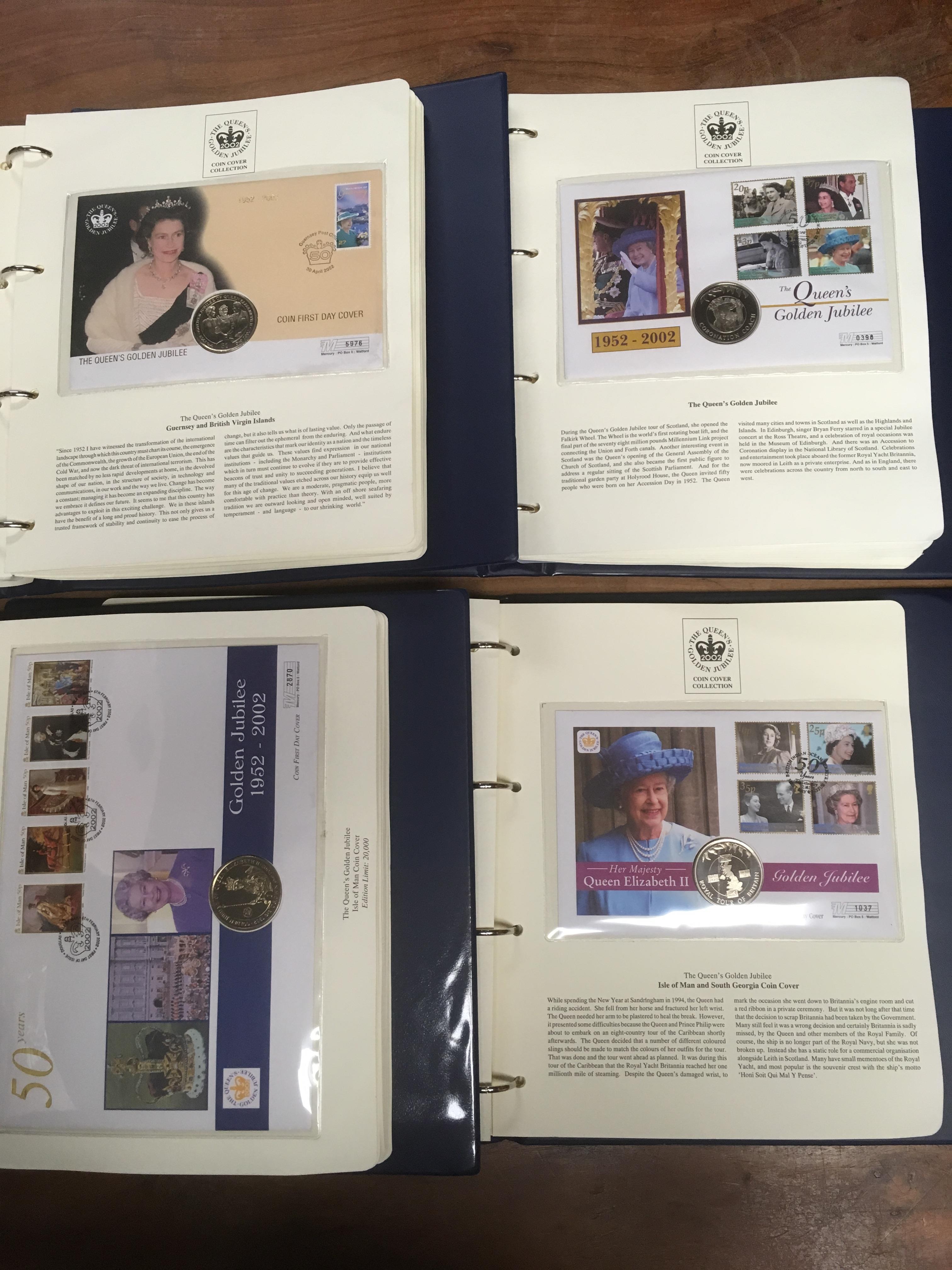 ELEVEN ALBUMS OF ROYAL FAMILY WESTMINSTER COLLECTIONS, 2002 GOLDEN JUBILEE, WITH APPROX. - Image 2 of 3