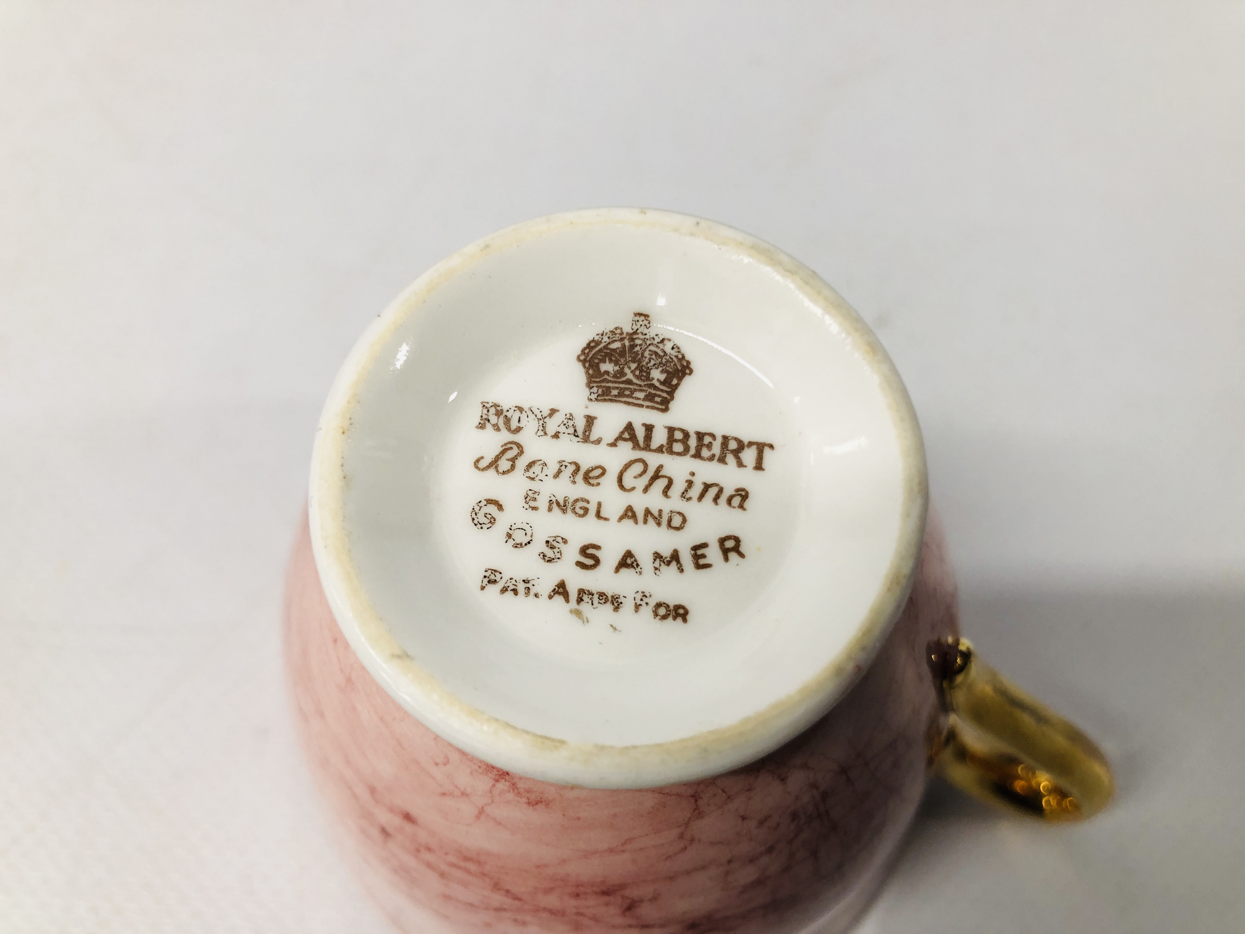 COLLECTION OF ROYAL ALBERT GOSSAMER CUPS AND SAUCERS (APPROC. - Image 7 of 7