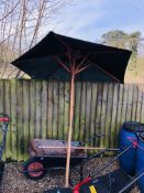 A BUILDERS WHEEL BARROW,