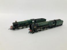 2 X HORNBY 00 GAUGE LOCOMOTIVES AND TENDERS TO INCLUDE ALBERT HALL 4983 AND BRITANNIA 70000